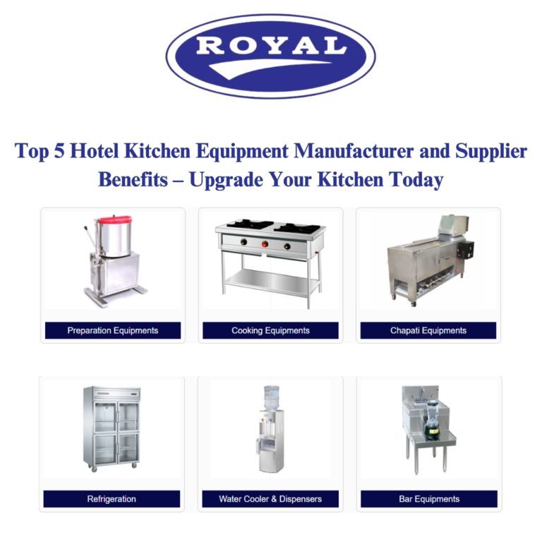Hotel Kitchen Equipment Manufacturer and Supplier
